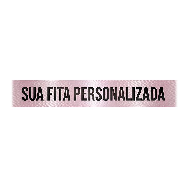 Fita de Cetim Personalizada CFS005 - 22mm X 45metros - Rosa Claro 206 - 01 Unidade - Progresso - Rizzo Personalize