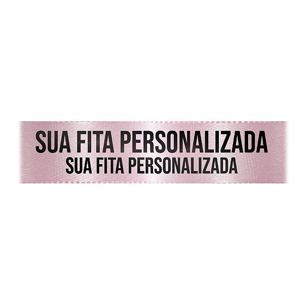 Fita de Cetim Personalizada CFS007 - 30mm X 45metros - Rosa Claro 206 - 01 Unidade - Progresso - Rizzo Personalize
