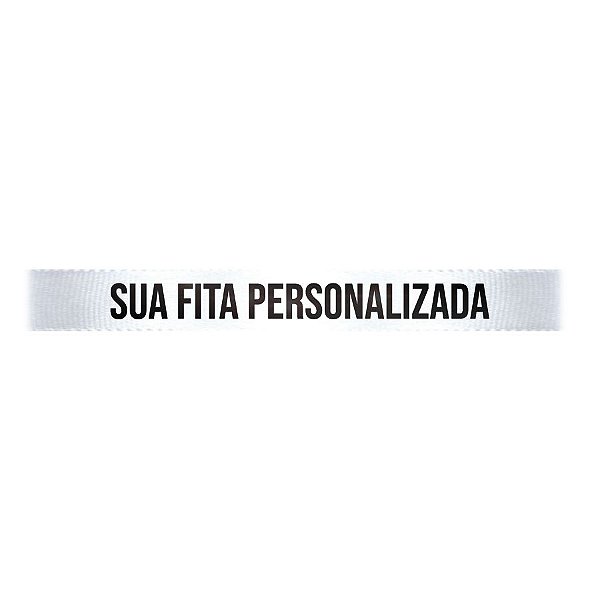 Fita de Cetim para Personalização CFS002 - 10mm X 45metros - Branco 201 - 01 Unidade - Progresso - Rizzo Personalize
