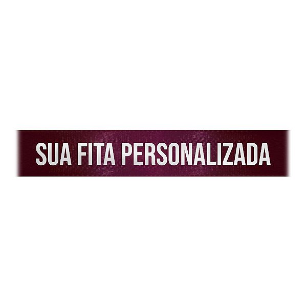 Fita de Cetim Personalizada CFS005 - 22mm X 45metros - Marsala 1355 - 01 Unidade - Progresso - Rizzo Personalize