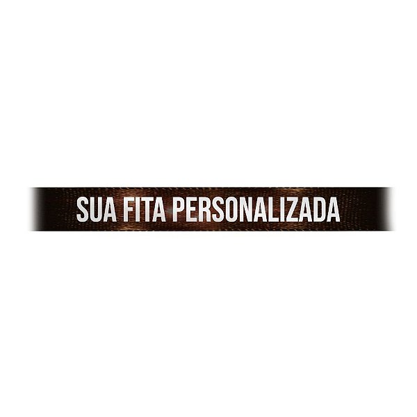 Fita de Cetim para Personalização CFS002 - 10mm X 45metros - Marrom Café 340 - 01 Unidade - Progresso - Rizzo Personalize
