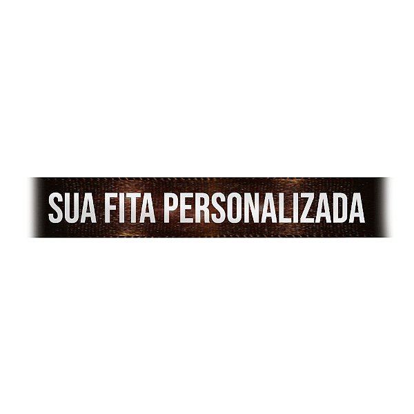 Fita de Cetim Personalizada CFS005 - 22mm X 45metros - Marrom Café 340 - 01 Unidade - Progresso - Rizzo Personalize