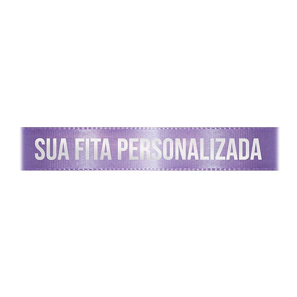 Fita de Cetim Personalizada CFS005 - 22mm X 45metros - Lilás 245 - 01 Unidade - Progresso - Rizzo Personalize