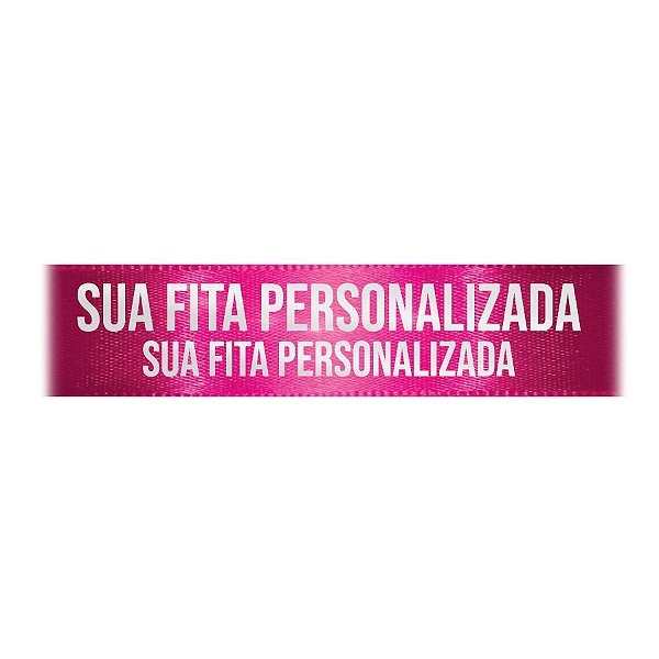 Fita de Cetim Personalizada CFS007 - 30mm X 45metros - Pink 303 - 01 Unidade - Progresso - Rizzo Personalize