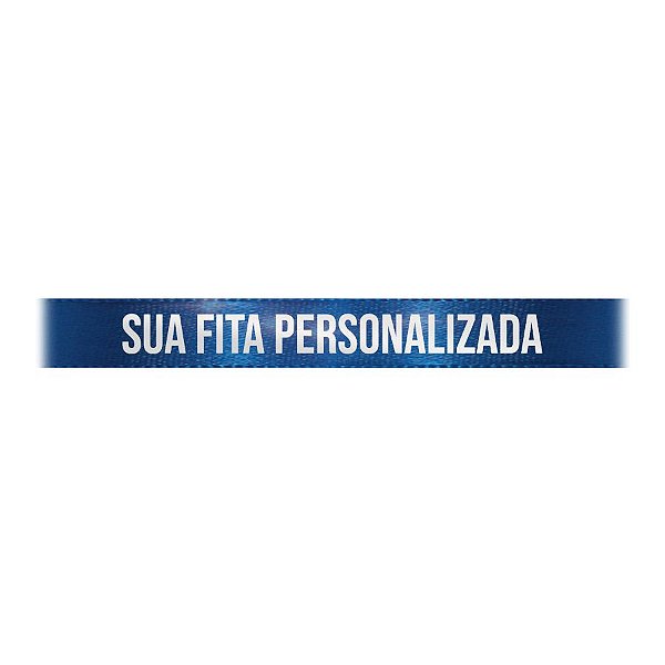 Fita de Cetim para Personalização CFS002 - 10mm X 45metros - Azul Royal 214 - 01 Unidade - Progresso - Rizzo Personalize