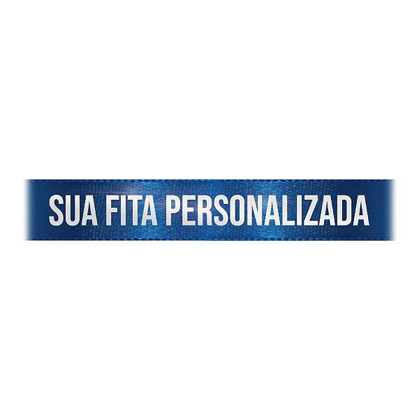 Fita de Cetim Personalizada CFS005 - 22mm X 45metros - Azul Royal 214 - 01 Unidade - Progresso - Rizzo Personalize