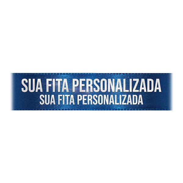 Fita de Cetim Personalizada CFS007 - 30mm X 45metros - Azul Royal 214 - 01 Unidade - Progresso - Rizzo Personalize