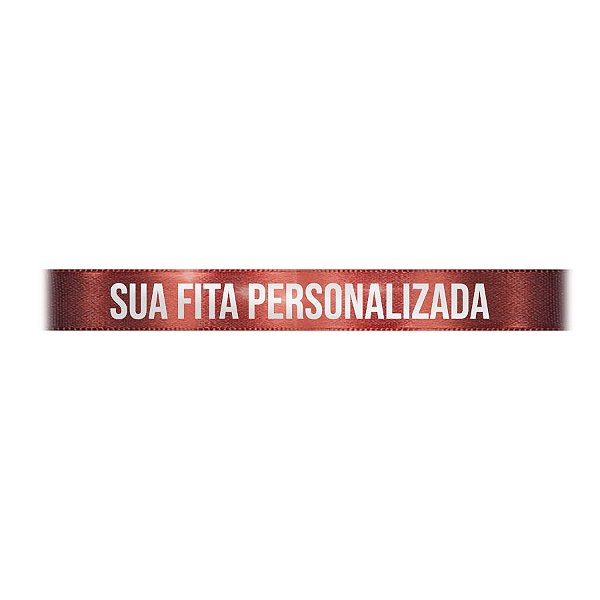 Fita de Cetim para Personalização CFS002 - 10mm X 45metros - Marrom Terra 1383 - 01 Unidade - Progresso - Rizzo Personalize