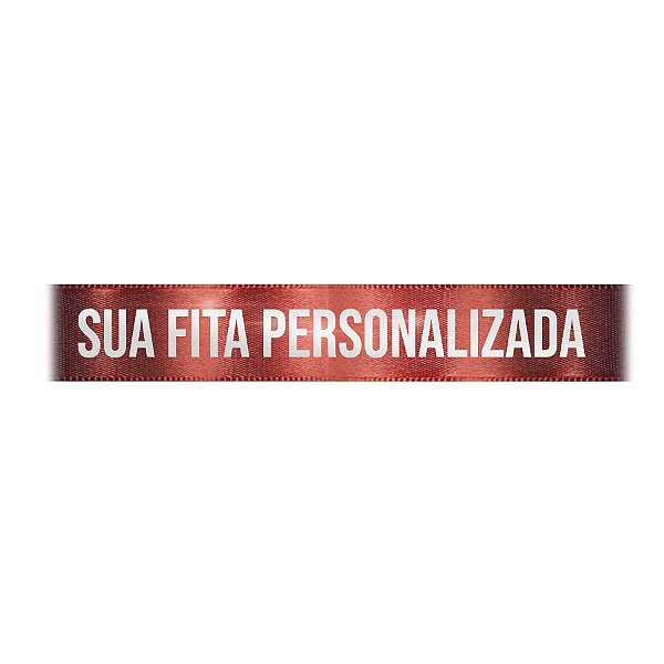 Fita de Cetim Personalizada CFS005 - 22mm X 45metros - Marrom Terra 1383 - 01 Unidade - Progresso - Rizzo Personalize