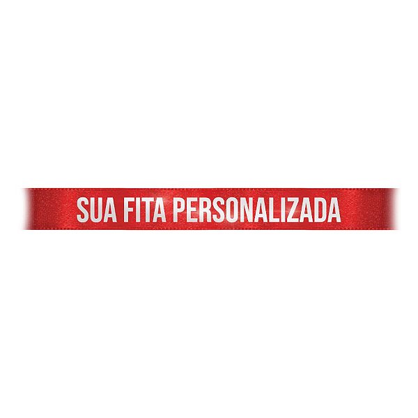 Fita de Cetim para Personalização CFS002 - 10mm X 45metros - Vermelho 209 - 01 Unidade - Progresso - Rizzo Personalize