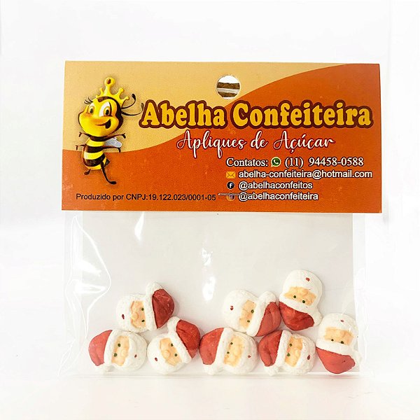 Mini Confeito - Papai Noel - 8 Unidades - Abelha Confeiteira - Rizzo