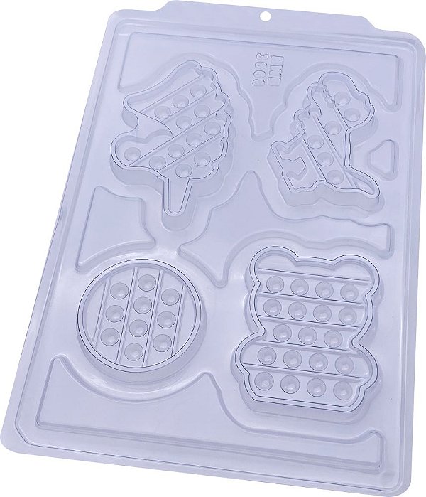 Forma de Acetato Forma Simples SP - Pop It Divertido 3668 - 01 Unidade - BWB