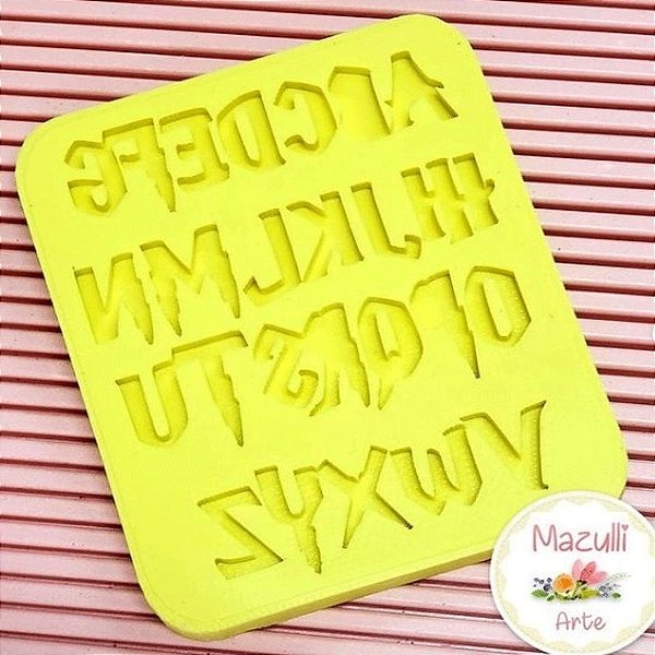 Molde de Silicone 2229 Alfabeto Harry Potter - 01 Unidade - Mazulli - Rizzo