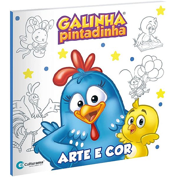 Livro Arte E Cor Galinha Pintadinha - 01 Unidade - Culturama - Rizzo