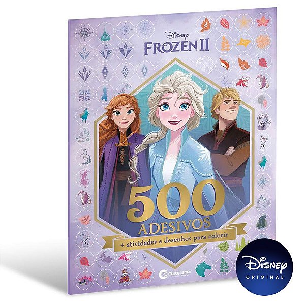 Livro 500 Adesivos Frozen 2 - 01 Unidade - Culturama - Rizzo
