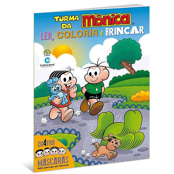 Livro Mascaras Divertidas Monica - 01 Unidade - Culturama - Rizzo