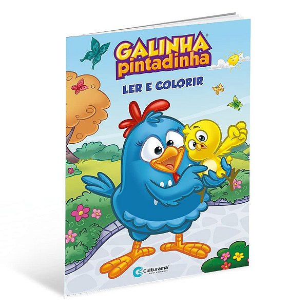 Livro Para Ler e Colorir - Galinha Pintadinha - 01 Unidade - Culturama