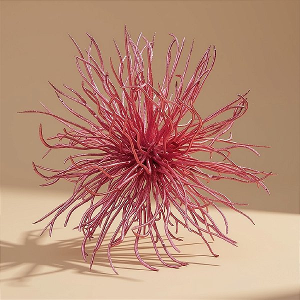 Decoração Enfeite Natalino Ouriço - Rosa - 15cm - 1 UN - Rizzo