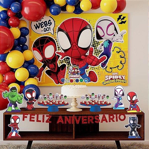 Kit Festa Fácil Spidey - 39 PÇs - 1 UN - Piffer - Rizzo