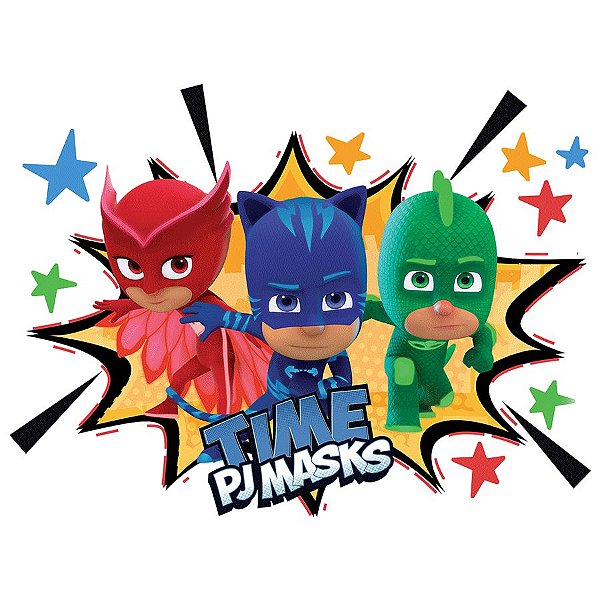 Painel Decorativo 106x98cm Festa PJ Masks 01 Unidade Regina