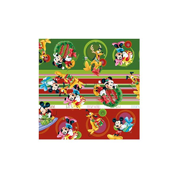Saco P/ Presente - 15x22cm - Natal Disney - 100 UN - Cromus - Rizzo
