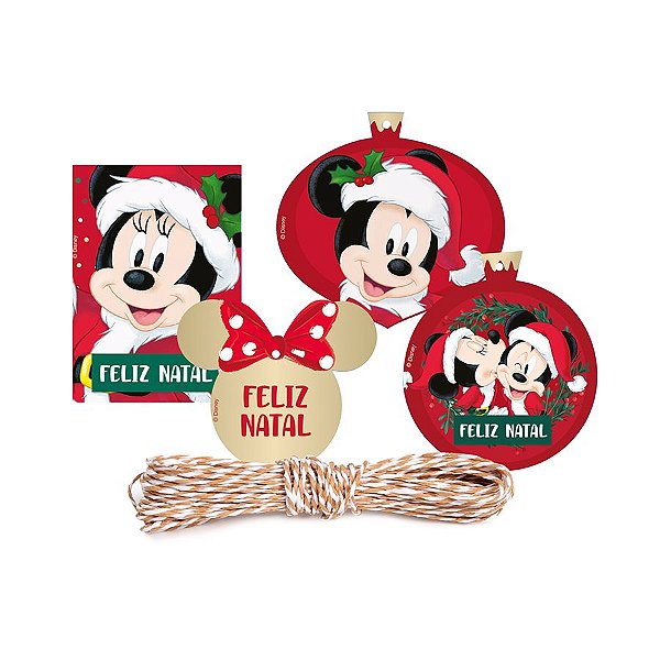 Kit Fechamento P/ Presente - Natal Disney - 1 UN - Cromus - Rizzo