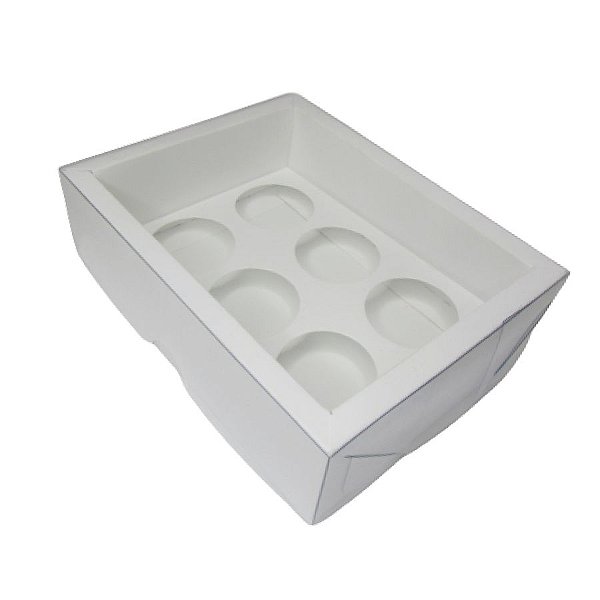 Caixa Base Brigadeiro - Branco - N1 (9cm x12cm x4cm) - 5 unidades - Assk -