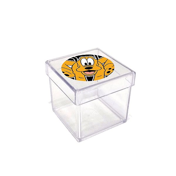 Caixinha Acrílica Lembrancinha Festa Mickey Mouse - 5cm x 5cm 20 unidade - Rizzo