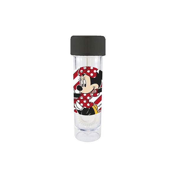 Mini Tubete Lembrancinha Bolha de Sabão Festa Minnie Mouse Preto 9cm 20 Unidades Rizzo