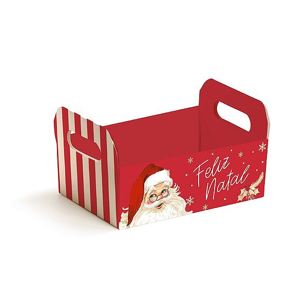 Cesta Caixote de Cartão - Natalino - Natal - 1 UN - Cromus - Rizzo