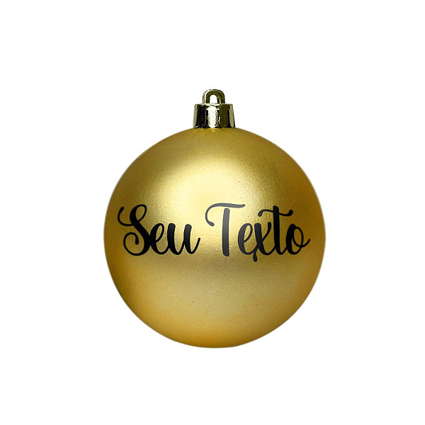 Bola de Natal - Dourado Fosco - 01 Unidade - Cromus - Rizzo Personalizado
