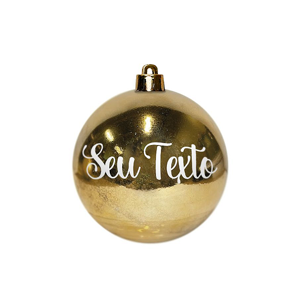 Bola de Natal - Nude Brilho - 01 Unidade - Cromus - Rizzo Personalizado