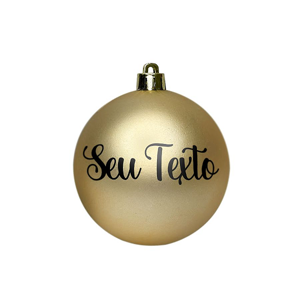 Bola de Natal - Nude Fosco - 01 Unidade - Cromus - Rizzo Personalizado