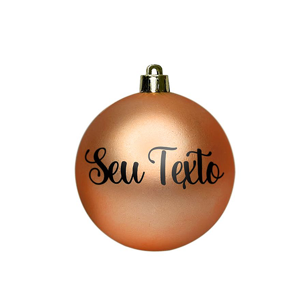 Bola de Natal - Rose Gold Fosco - 01 Unidade - Cromus - Rizzo Personalizado