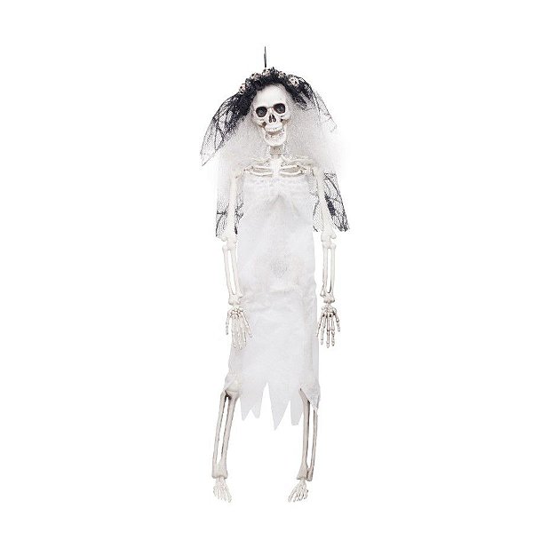 Noiva Esqueleto 9X5,5X40cm Halloween - Cromus - Rizzo