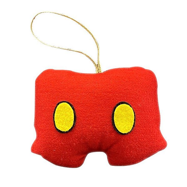 Enfeite de Natal Feltro Shorts Vermelho - 1 Unidade - Rizzo