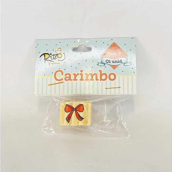 Carimbo Artesanal de Madeira - Laço - P - 1 UN - Rizzo