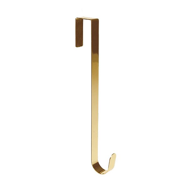 Gancho Suporte para Guirlanda Básico Liso Ouro 38cm - 01 unidade - Cromus Natal - Rizzo Embalagens