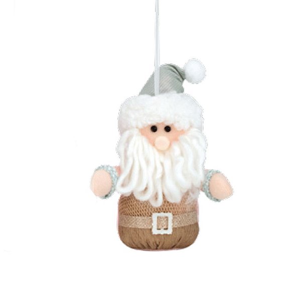 Mini Papai Noel Azul e Rosa - 01 unidade Cromus Natal -