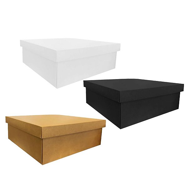Caixa para Presente Luxo Quadrada - 27,5x27,5x10cm - 01 unidade - Artlille