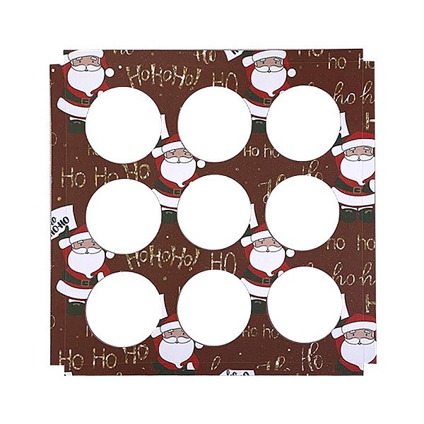 Berço para Trufas de Natal Marrom - 1 Unidade - Rizzo