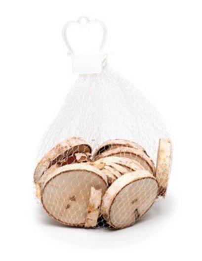Bolacha de Madeira - Rústica Artesanal - 7cm - 150g - Rizzo