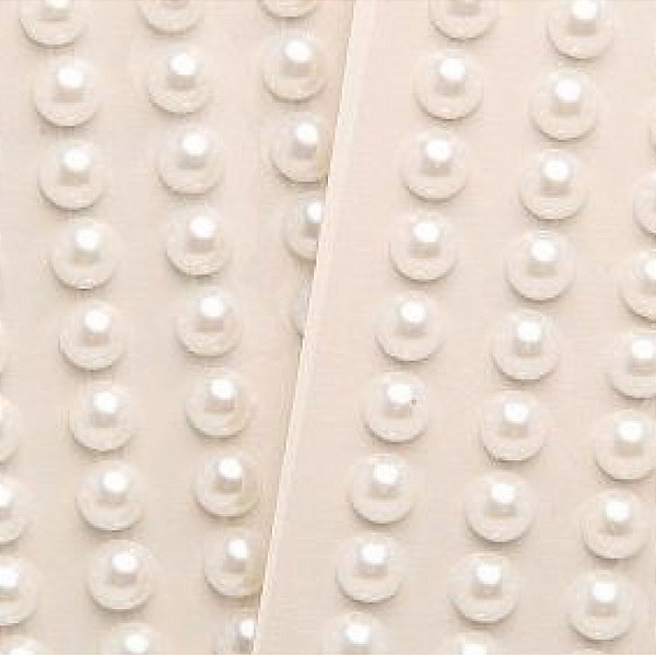Cartela Adesiva - Strass - Perola - Branco - 01cm - 01 UN - Artlille - Rizzo