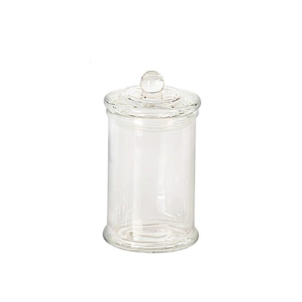 Pote de Vidro Hermético C/ Tampa - 8x15cm - ArtLille -