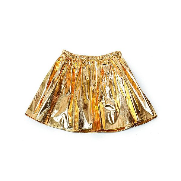 Saia de Tecido Dourado Adulto Tam Único - 01 Unidade - Cromus -