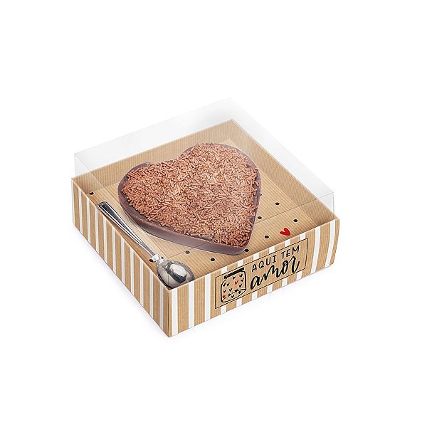 Caixa Meio Ovo Coração 250g - Kraft Doçura - 06 Unidades - Cromus - Rizzo