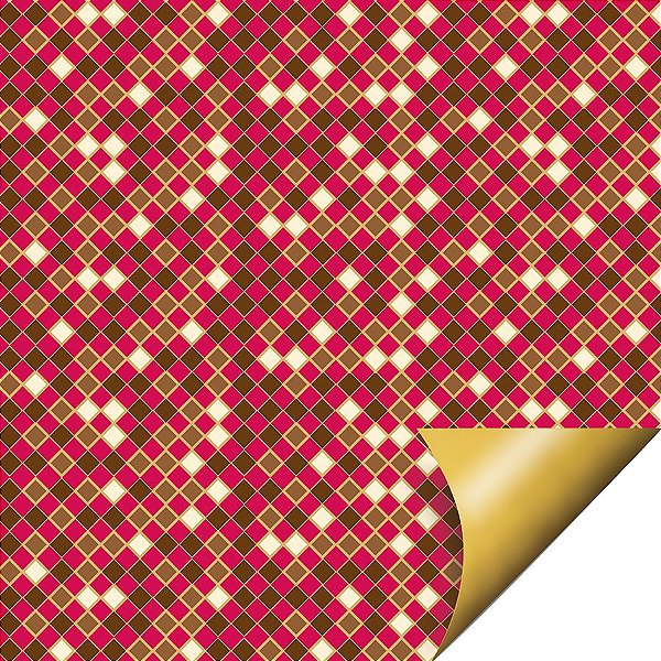 Folha para Ovos de Páscoa Double Face Crystal Vermelho 69x89cm - 05 unidades - Cromus - Rizzo