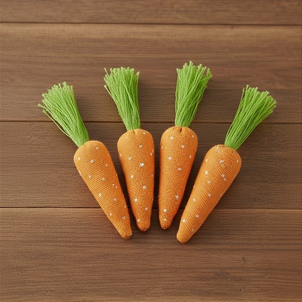 Enfeite de Páscoa - Cenourinhas - 04 UN - Artlille- Rizzo