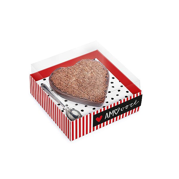 Caixa Meio Ovo Coração 250g - Tanto Amor - 06 Unidades - Cromus