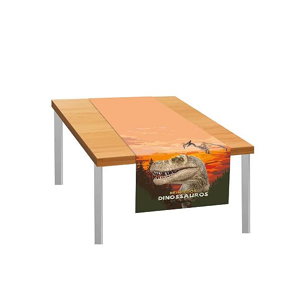 Trilho de Mesa - Reino dos Dinossauros - 02mX40cm - 01 UN - Regina -